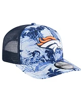 New Era Men's Navy Denver Broncos Hula Trucker 9SEVENTY Adjustable Hat