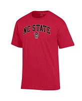 Champion Men's Red Nc State Wolfpack Arch Over Logo T-Shirt