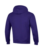 Champion Men's Purple Lsu Tigers Basic Arch Fleece Pullover Hoodie