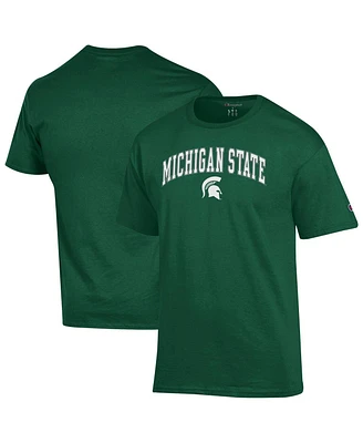 Champion Men's Green Michigan State Spartans Arch Over Logo T-Shirt
