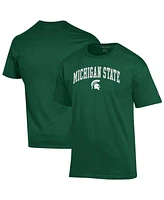 Champion Men's Green Michigan State Spartans Arch Over Logo T-Shirt