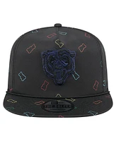 New Era Men's Black Chicago Bears Gummy Golfer Adjustable Hat