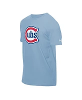 New Era Men's Light Blue Chicago Cubs Star Alternate Logo T-Shirt