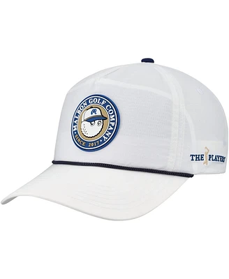 Malbon Golf Men's and Women's White The Players Bucket Seal Rope Adjustable Hat