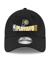 New Era Men's Black Indiana Pacers 2025 Nba Playoffs 9TWENTY Adjustable Hat