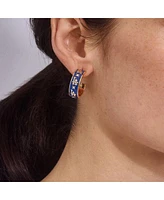 Wear By Erin Andrews x BaubleBar Los Angeles Dodgers Enamel Hoop Earrings