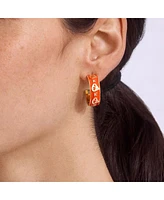 Wear By Erin Andrews x BaubleBar Baltimore Orioles Enamel Hoop Earrings