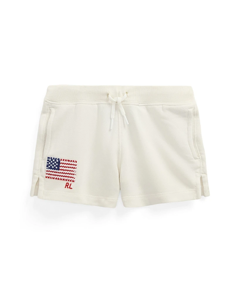 Polo Ralph Lauren Toddler and Little Girls Flag-Applique French Terry Shorts