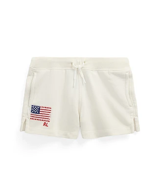 Polo Ralph Lauren Toddler and Little Girls Flag-Applique French Terry Shorts