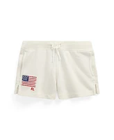 Polo Ralph Lauren Toddler and Little Girls Flag-Applique French Terry Shorts