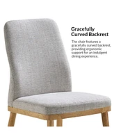 Luis Easy to Assemble and Ergonomic Dining Chair ,Set of 2