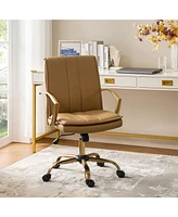 Gabriela Modern Rocking Tilting Office Chair with 360-degree Swivel Base