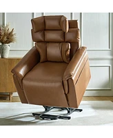 Embrace Raditional Faux Leather Power Lift Recliner