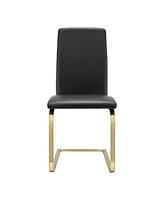 Set of 2 Modern Dining Chairs for Kitchen Table or Home Seating