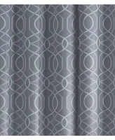 Kate Aurora Modern Living 2 Pack Aries Geometric Light Reducing Grommet Curtains