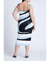 Eloquii Plus Intarsia Column Dress