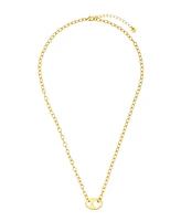 Unwritten Cubic Zirconia Tennis Paperclip Oval Carabiner Layered Necklace Set