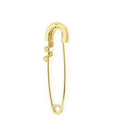 Bling Jewelry Safety Pin Symbol Of Support Cubic Zirconia Accent Sterling Silver 1.2 Inch