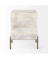 Solid Wood Square End Table for Living Room or Bedroom