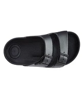 Totes Men's Double Buckle Adjustable Slides