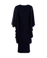 Quiz Women's Chiffon Frill Midi Dress