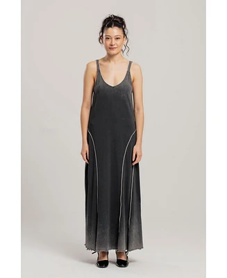 Pcfg Women's Free Heaven Acid Wash Long Dress