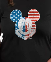 Hybrid Apparel Trendy Plus Size Mickey Mouse Graphic T-shirt