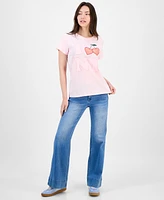 Freeze 24-7 Juniors' New York Applique Graphic T-Shirt