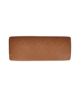 Creative Co-op 19" Solid Wood Atley Upholstered Modern Bench