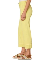 Democracy Petite High-Rise Cropped Cuffed Jeans