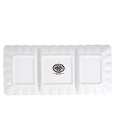 Bia Cordon Bleu Petal Divided Serving Dishes, Set of 2