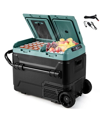 Dual Zone 12V Car Refrigerator for Vehicles Camping Travel Truck Rv Boat Outdoor