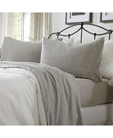 Linery Co. Heathered Melange Cotton Jersey Knit Sheet Set