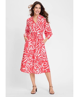 Olsen Women's Palm Statement Print Dress