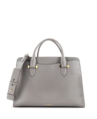 Pre-Owned Salvatore Ferragamo Large Today Satchel Leather