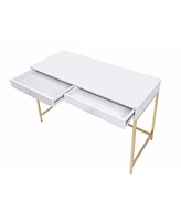 Sleek Computer Desk with Two Drawers – Perfect for Small Spaces