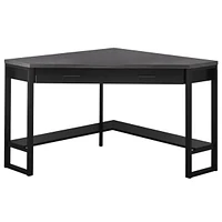 Corner Computer Desk 42" Sturdy Wood and Metal Frame for Home or Office Use