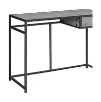 42" Grey and Dark Grey Computer Desk – Modern Home Office Table with Sleek Design