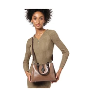 Women's Perma Brown Tanned Handbag
