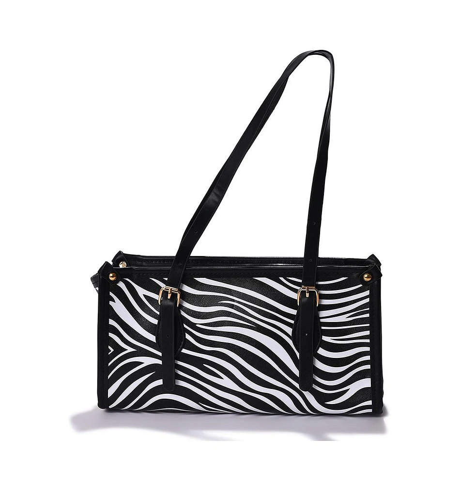Women's Zebra Black & White Handbag