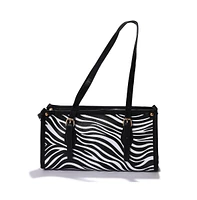 Women's Zebra Black & White Handbag