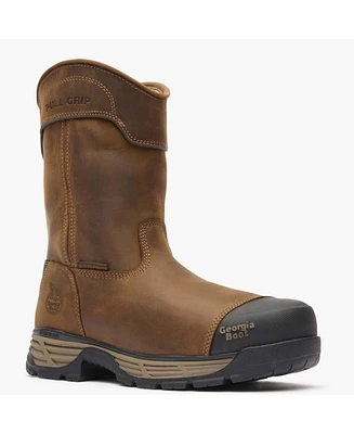 Georgia Boot Men's Durablend Edge 10" Waterproof Alloy Toe Pull On Work
