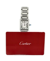 Pre-Owned Cartier Must de Cartier Tank Quartz Watch in Stainless Steel 22mm