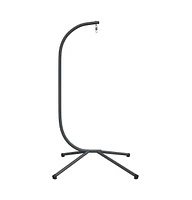 Hanging Egg Chair Stand Anthracite Steel
