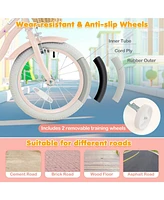 16-Inch Kids Bike with Adjustable Handlebar for Girls Boys Age 4-7
