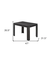 47 Inch Dining Table – Space-Saving Room with Durable Wood Construction