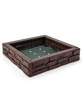 2-In-1 Hdpe Kids Sandbox with Cover and Bottom Liner