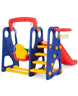 3-in-1 Junior Children Climber Slide Playset