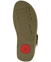FitFlop Women's Lulu Adjustable Leather Toe-Post Sandals