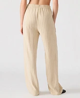 Steve Madden Women's Venetia Striped Pull-On Pants